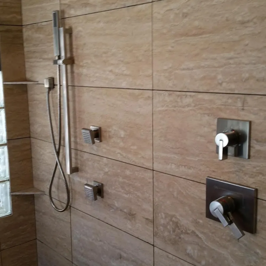 Shower fixture installation for Water Heater Replacement in Wilmington
